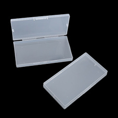 PP Rectangle Transparent Plastic Snap Hook Fish Hook Button Jewelry rhinestone pearl Stationery Storage Box