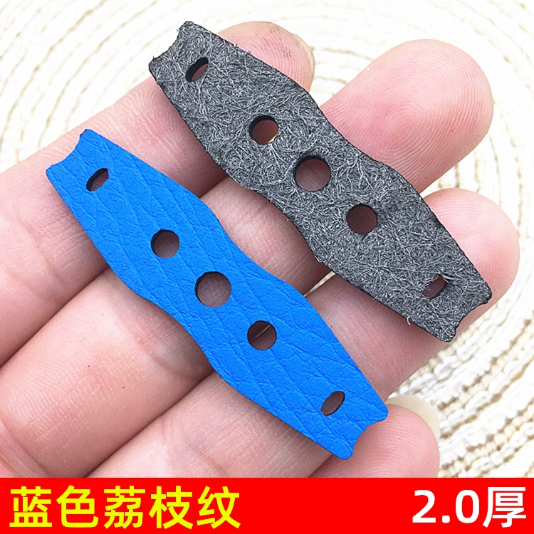 Плоская кожаная сумка синего цвета с зерном личи 2,0 толстая супер износостойкая суперволокнистая противоскользящая глушящая мягкая кожаная сумка с зерном личи с плоской лентой