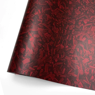 Motorcycle Car Color Changing Film, Auto Color Change Film - pet-matte-flower-carbon-red-10152