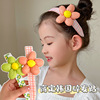 girl Hair band children Flower Broken hair Card issuance Headdress Bangs Velcro Hair hoop Broken hair Artifact Head hoop