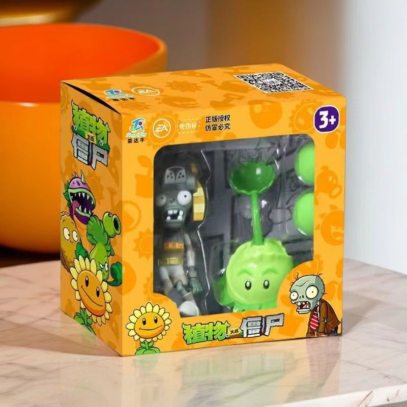 Genuino Plants vs. Zombies Toys Caja ciega Hielo Sandía Pimiento Dulce y repollo Lanzador Monopatín Noble Concha al acecho