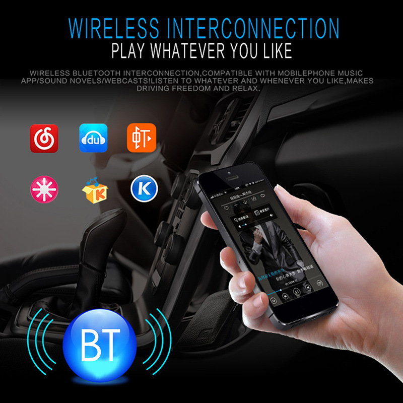 24V Truck Single Spindle Car Bluetooth Hands-Free Mp3 Player USB Card Fm Radio 1011Ai