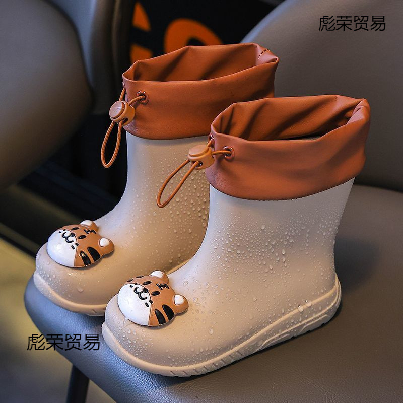 Children's Rain Boots, Boys' Rain Boots, Non-Slip Men's Baby, Toddler, Kidsren's Water Shoes, Girls' Waterproof Rubber Shoes, Lightweight New Style