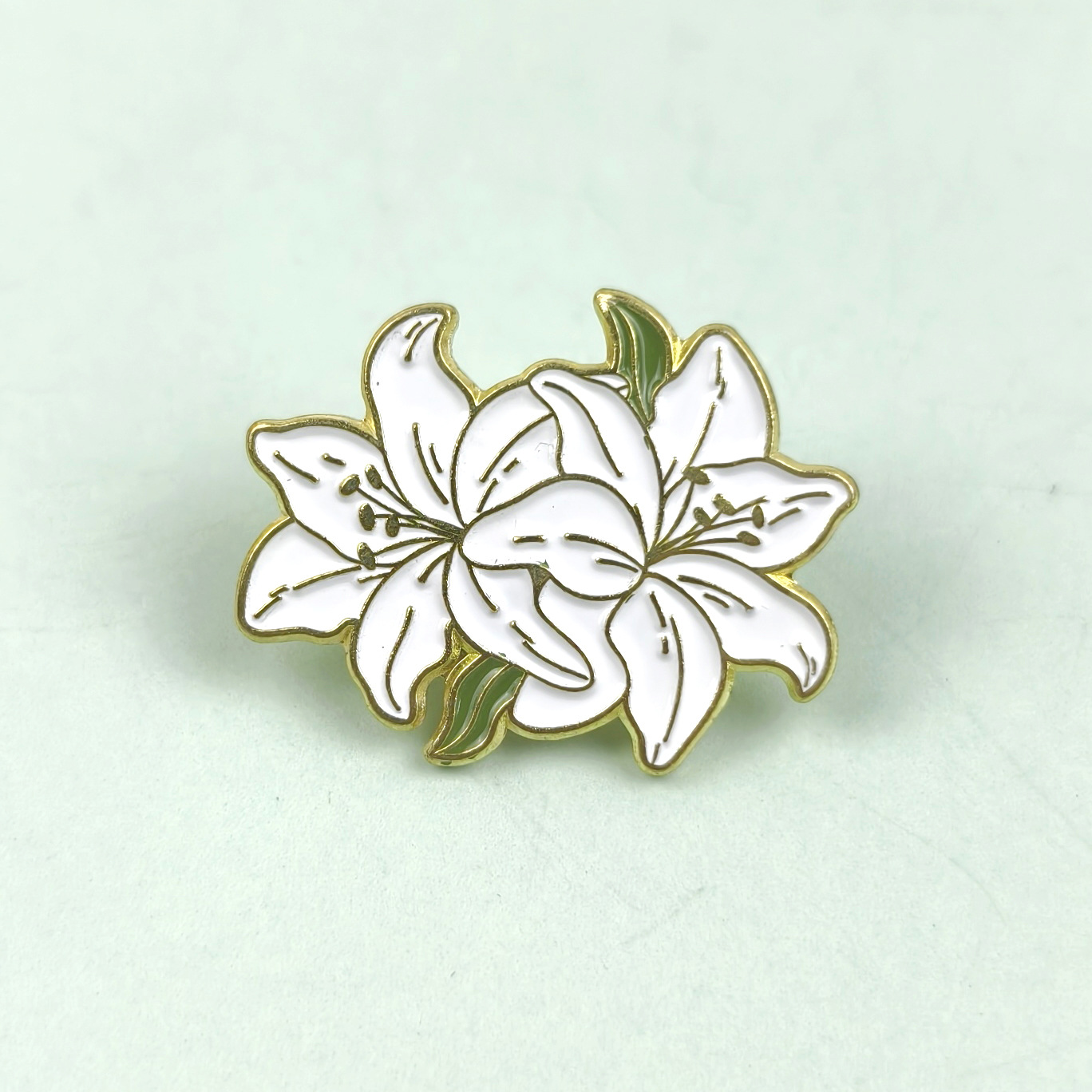 Broche de flor de planta creativa pequeño vestido de niña fresca insignia accesorios vestido personalizado broche de metal