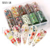 Fruit starry sky for manicure, nail stickers for nails, fake nails, suitable for import, new collection, flowered