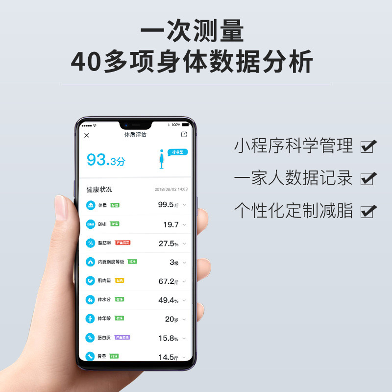 プロフェッショナル VA カラー画面体脂肪計スマートホーム Bluetooth 小型正確な体重計脂肪人体電子スケールギフト|undefined