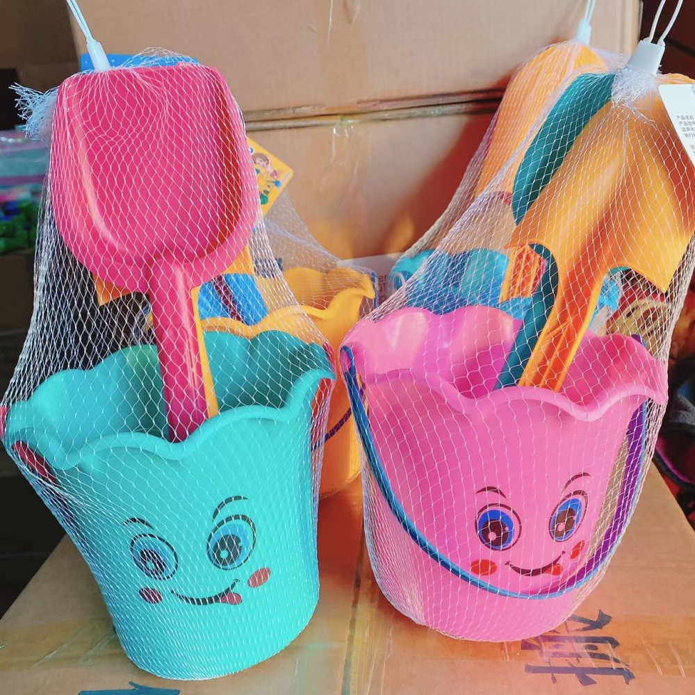 Juguetes para niños engrosados barriles de playa seis piezas juegos de agua cavar arena jugar pescado pescado al por mayor