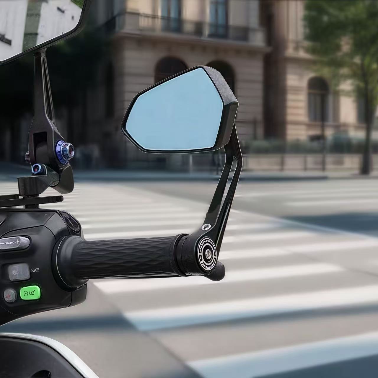 Cross-Border Popular Barnette Modified Mirror Motorcycle Rearview Mirror with Large Field of View and Anti-Dazzle