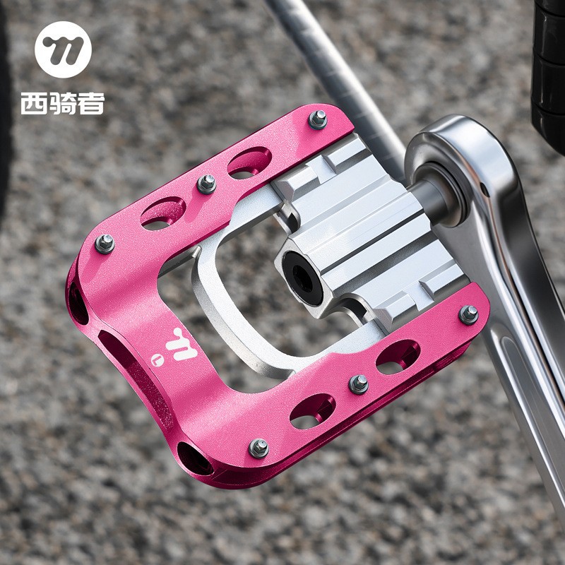Folding bike carriage pedalled, universal pedal