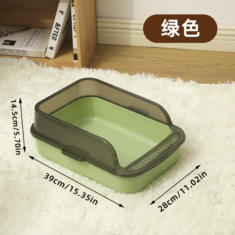 Explosión de arena para gatos semicerrada gran inodoro anti-splash para gatos para aumentar la valla con pala para gatos fábrica directa