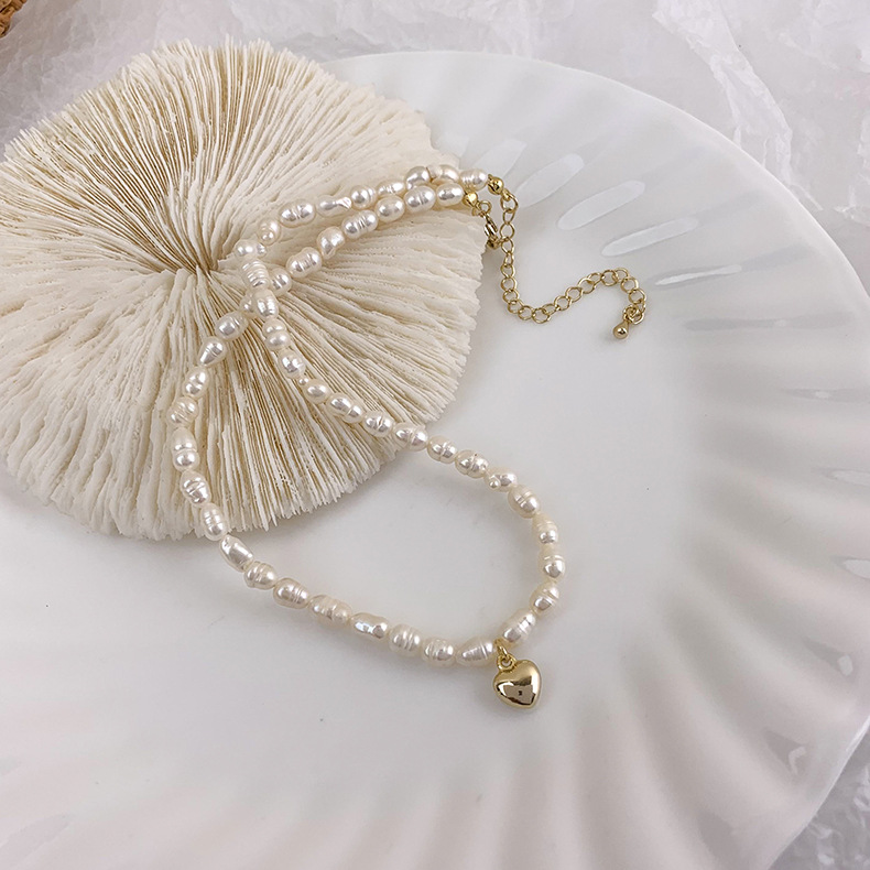 Vente En Gros Bijoux Coeur Smiley Visage Pendentif Collier De Perles Nihaojewelry display picture 7