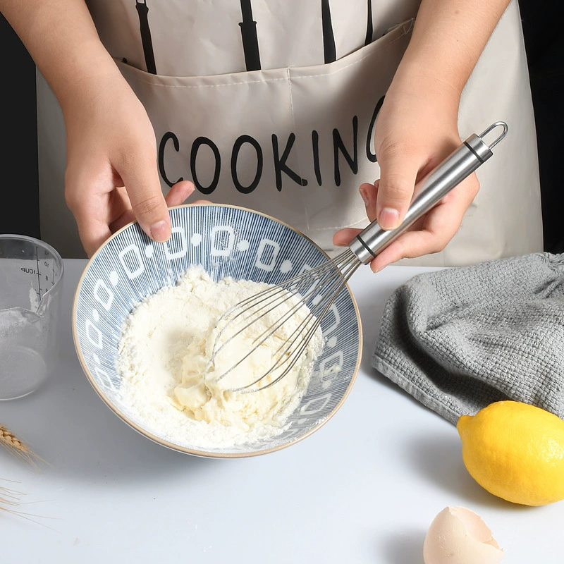 Kitchen manual eggs stainless steel egg mixer home mini baking eggs cream