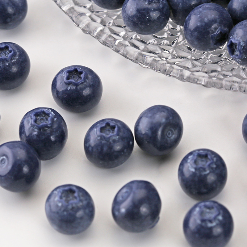 Miniature Blueberry Realistic 3D Fruit Cream Glue DIY Miniature Food Toy Resin Hair Accessory Accessories