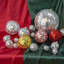 镜面玻璃球酒吧镭射球dissco舞台婚庆橱窗装饰反射球圣诞装饰品球