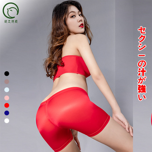 Lure of Desire Factory Direct Sales Sheer High-Elastic Bodycon Zipper Shorts Pajamas for Women Intimate Underwear