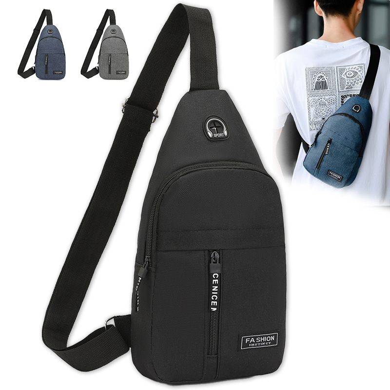 Cross-Border Chest Bag, Business Commuting, Lightweight Chest Bag, Outdoor Leisure Men's Bag, Large Capacity Men's Versatile Crossbody Bag Cross-Border Chest Bag, Business Commuting, Lightweight Chest Bag, Outdoor Leisure Men's Bag, Large Capacity Men's Versatile Crossbody Bag