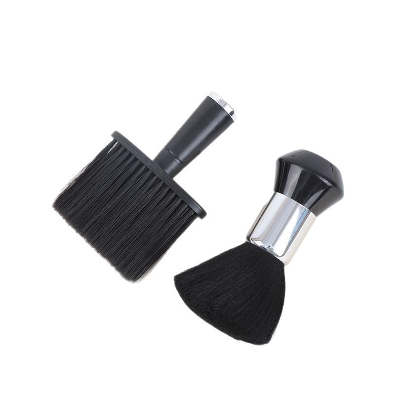 Salón de peluquería corte de cabello conjunto de cepillo de limpieza de cuello mango portátil de pelo suave antiguo cepillo de zapatos polvo fábrica al por mayor