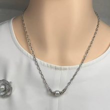 日本真多麻天然海水珍珠单株项链真多麻巴洛克螺纹珠无染色无调色