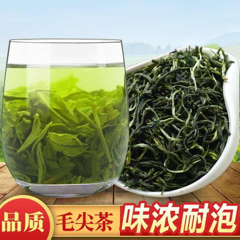 毛尖新茶濃香型綠茶散裝茶葉批發高山碧螺春 資質齊全 有條碼