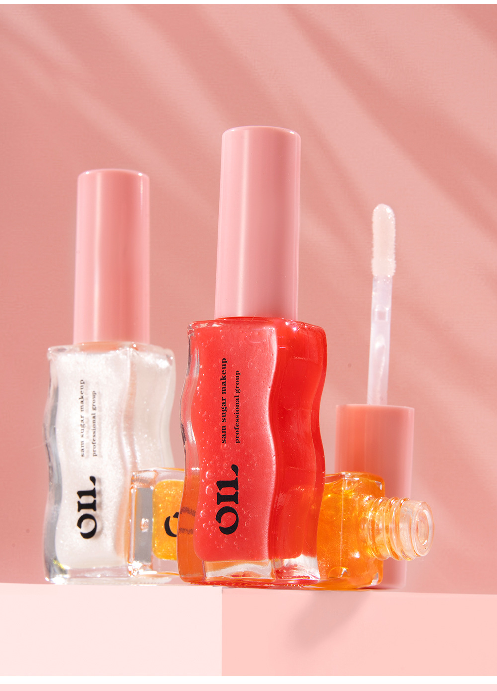 SAM SUGAR Fruit Honey Essence Lip Oil Lip Care Lotion Transparent Pearlescent Lip Gloss undefined