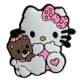 Hello Kitty Shoes Flower Accessories Accessories DIY Soft Glue Garden Shoes Decorative Buckle Cross-border Removable Hole