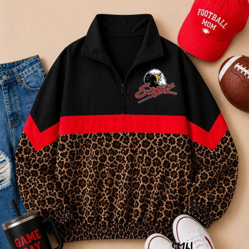 Cross-Border Leopard Print Windbreaker Jacket with 3D Digital Print, Stand Collar, Women's Team Style, Trendy Versatile Zip-Up Jacket Cross-Border Leopard Print Windbreaker Jacket with 3D Digital Print, Stand Collar, Women's Team Style, Trendy Versatile Zip-Up Jacket