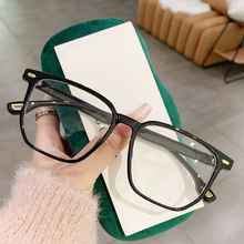 新款防蓝光眼镜女超轻大框韩版素颜显脸小个性网红同款近视眼镜框
