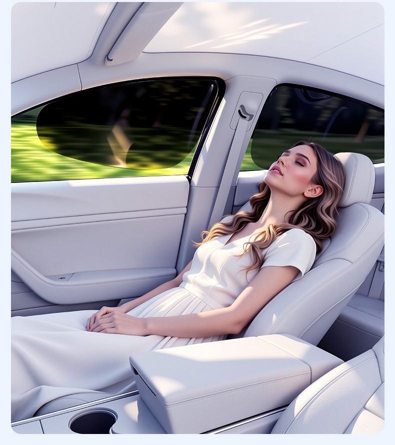 Car side window electrostatic sunshade for summer, sun protection, heat insulation, privacy, and light blocking car accessory