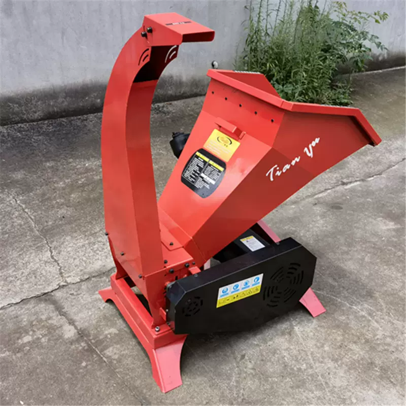 移动式树枝粉碎机园林绿化小型粉碎机果园修剪物手推式树枝粉碎机