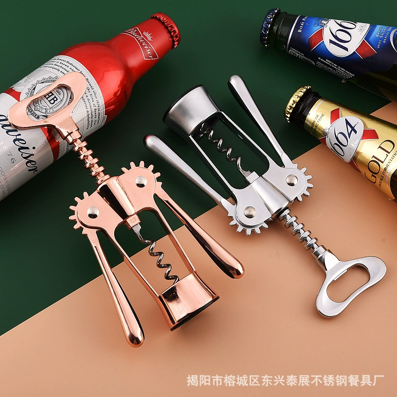 Metal bottle opener for home use, screwdriver
