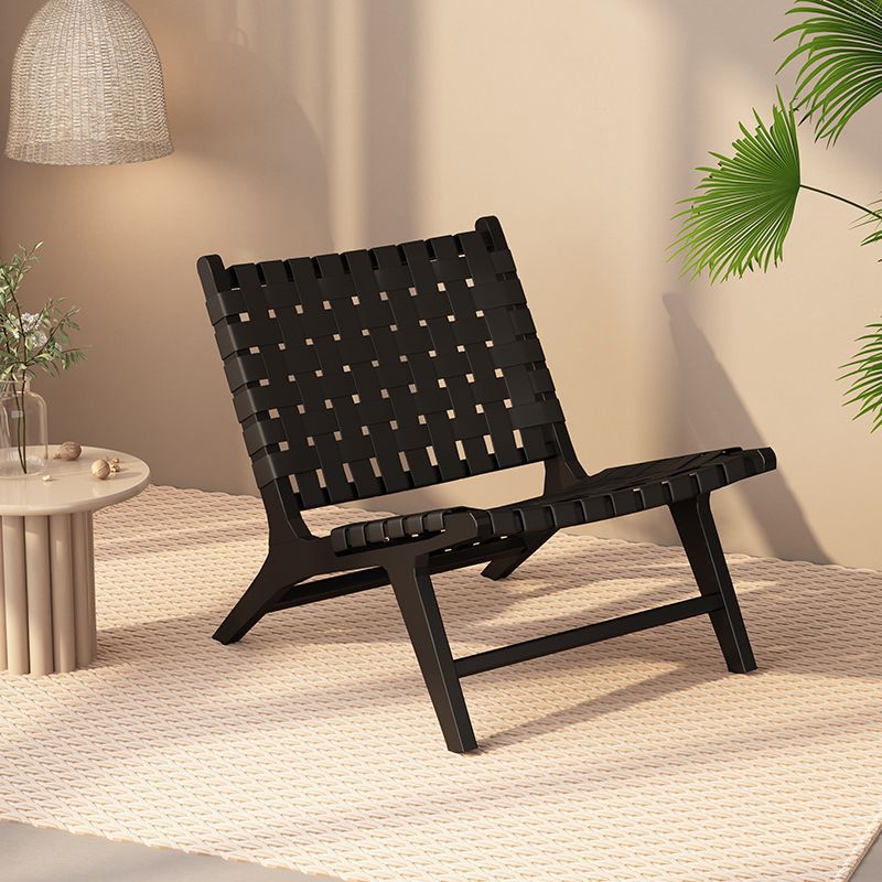 Sillas de madera sólida de cuerda trenzada sillas de balcón nórdicas sillas de ocio estilo japonés sillas de silla de casa pequeña silla de respaldo perezosa