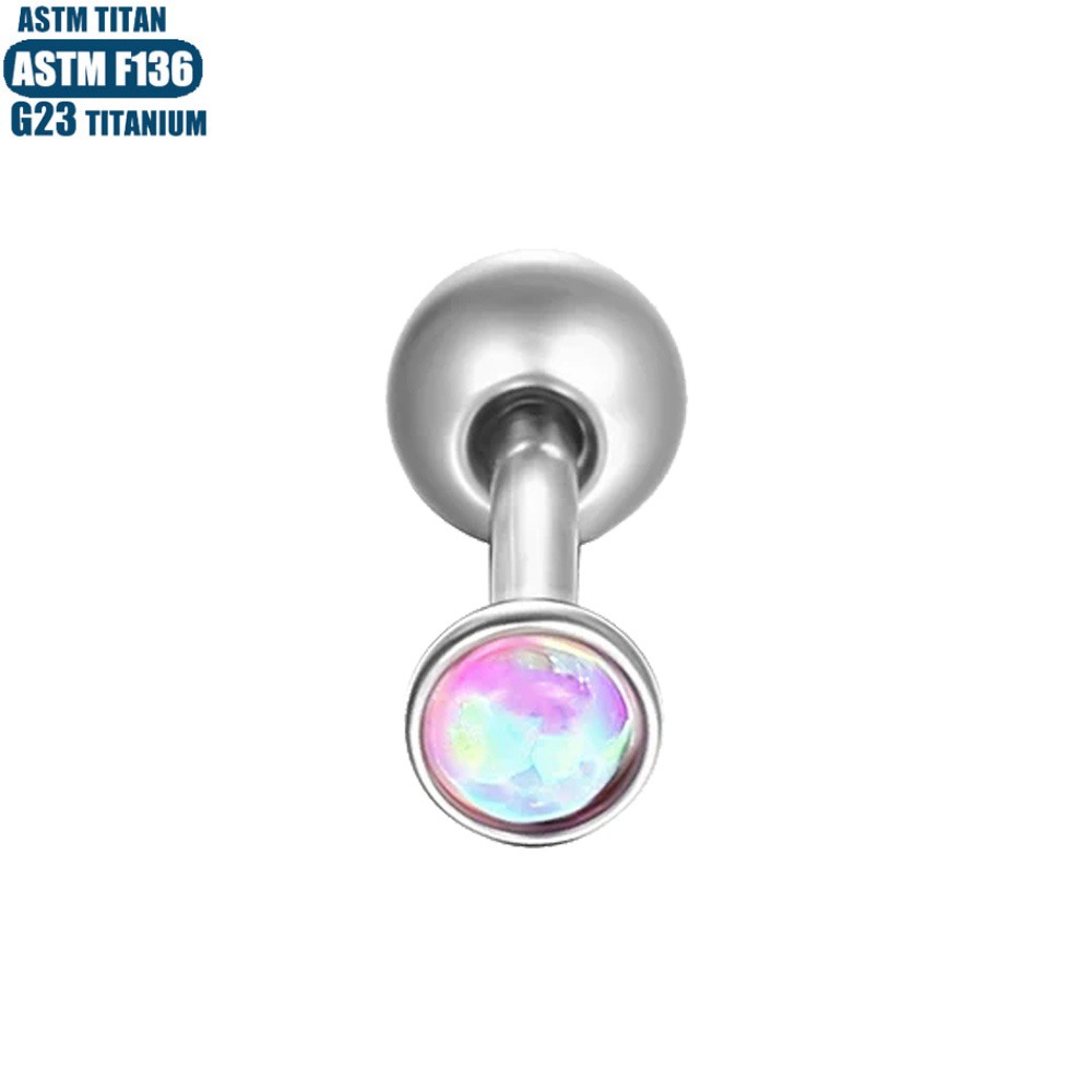 Pointed titanium steel lip stud product view