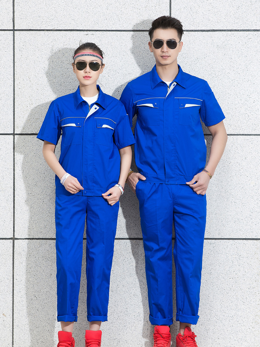 A-화려한 파란색 (짧은 소매)