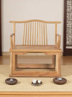 Zen Meditation Chair Tatami Official Hat Chair Leisure Tea Chair Zen Chair Antique Low-Legged Simple Calligraphy Balcony