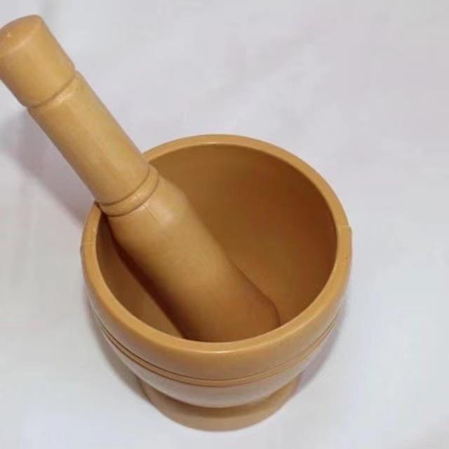 捣蒜器手动家用老式蒜臼子竹捣碎罐捣姜蒜泥器捣药罐擂钵研磨神器|undefined
