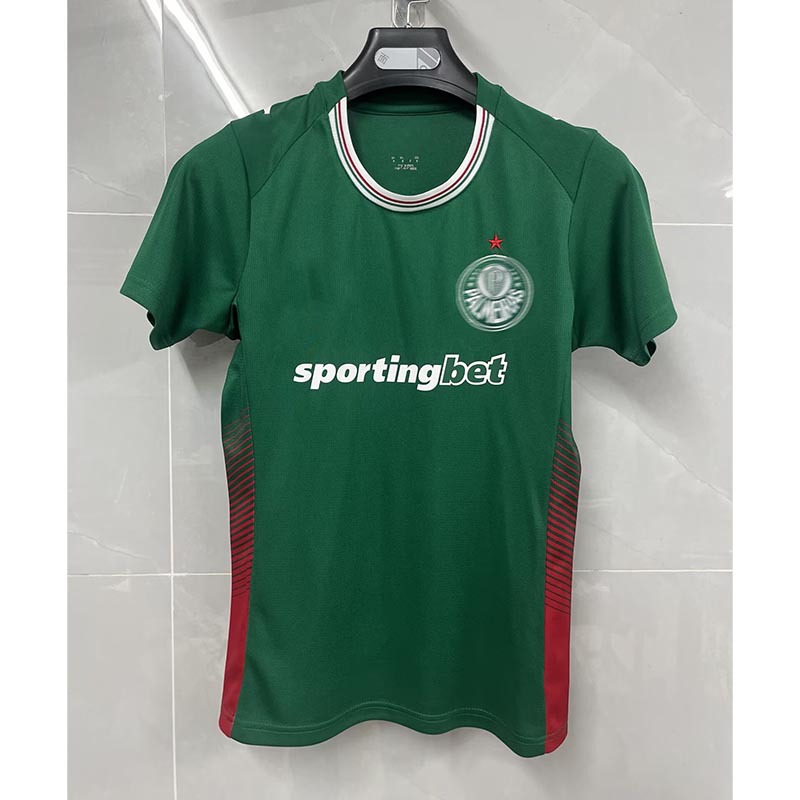 Camiseta de Fútbol del Palmeiras de Poliéster Personalizable y Manga Corta para Deportes