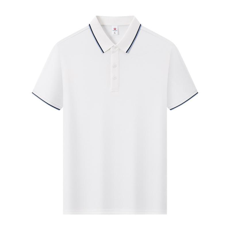 Camiseta de polo de algodón Laisai personalizada camiseta de equipo corporativo transpirable hombre y mujer de color combinado collar de manga corta