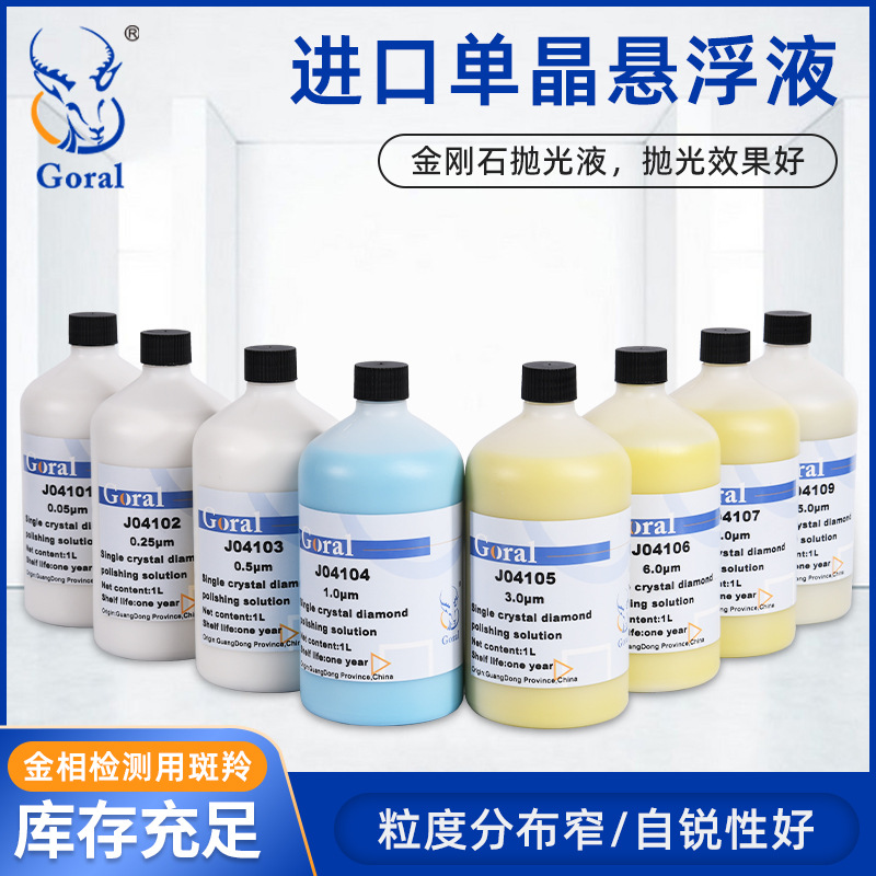 Goral法国进口金刚石抛光液、金相抛光液、金刚石悬浮抛光液