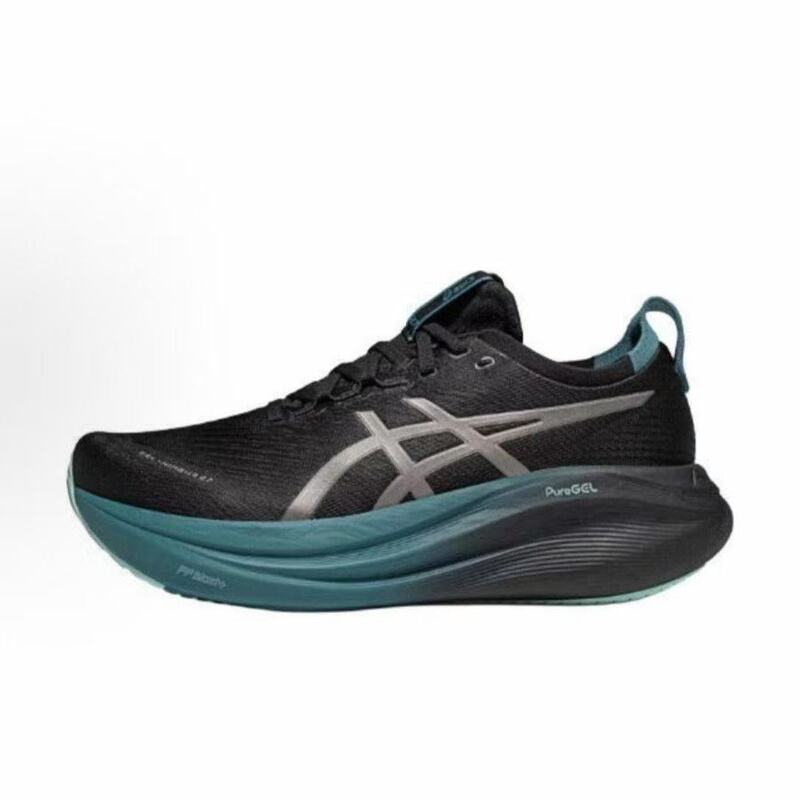 莆田の新しい GEL-NIMBUS27 ロートップ厚底男性と女性のランニングシューズ安定したクッション性通気性カジュアルスポーツシューズ|undefined