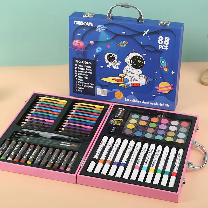 ブラシセットギフトボックス学生アート絵画文具用品子供用水彩ペンクレヨンメーカー卸売の完全なセット|undefined