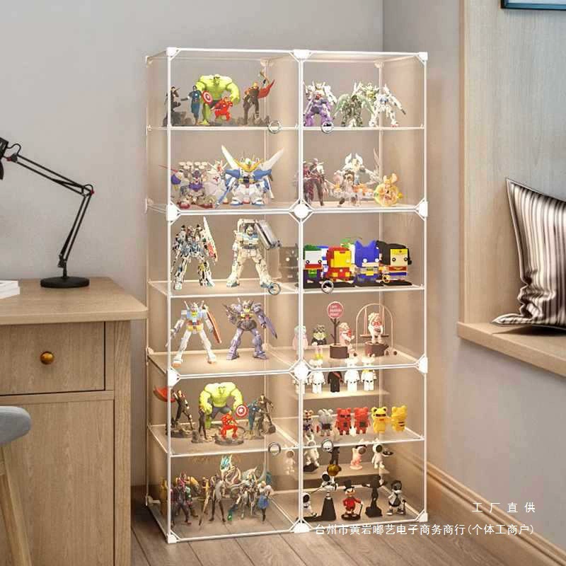 Витрина для игрушек, бытовая акриловая модель Lego, имитация пылезащитного шкафа ручной работы, прозрачная полка для хранения