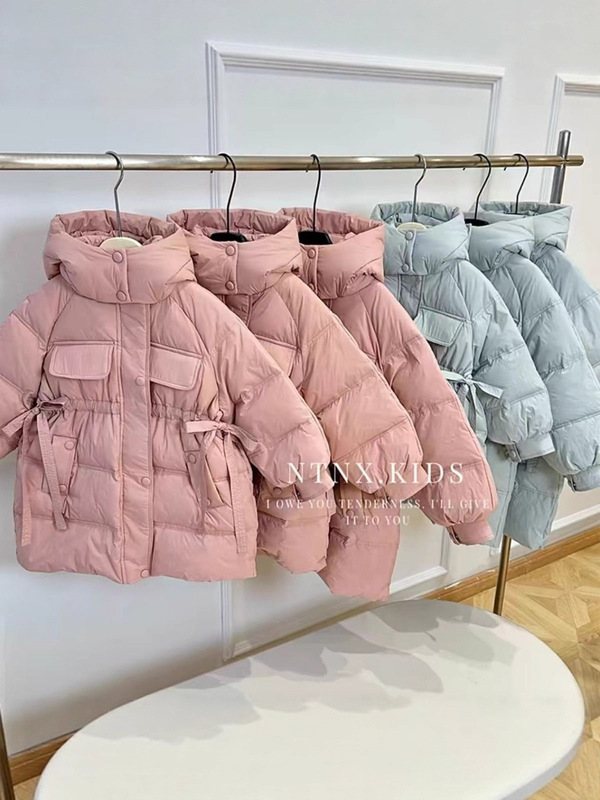 女童冬装羽绒棉服洋气小女孩中长款棉衣外套冬季儿童加厚棉袄韩国|undefined