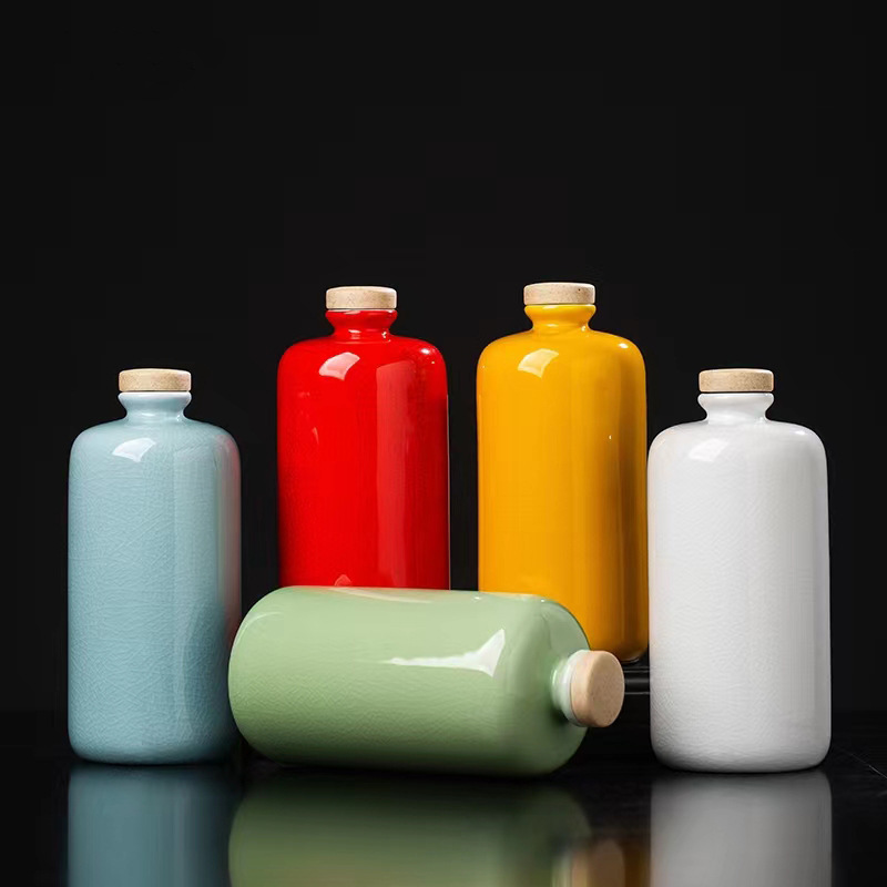 陶瓷白酒瓶泡酒酒壶酱酒瓶一斤装酒瓶白酒密封家用酒坛