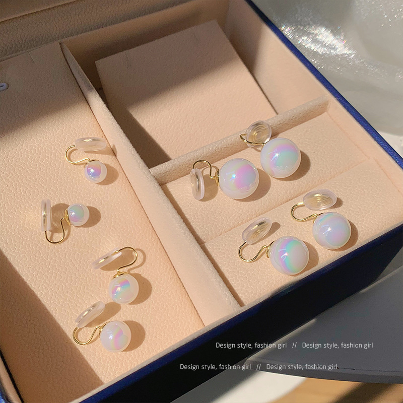 Merenfish Ji Pearl clip para la oreja sin orejas perforadas