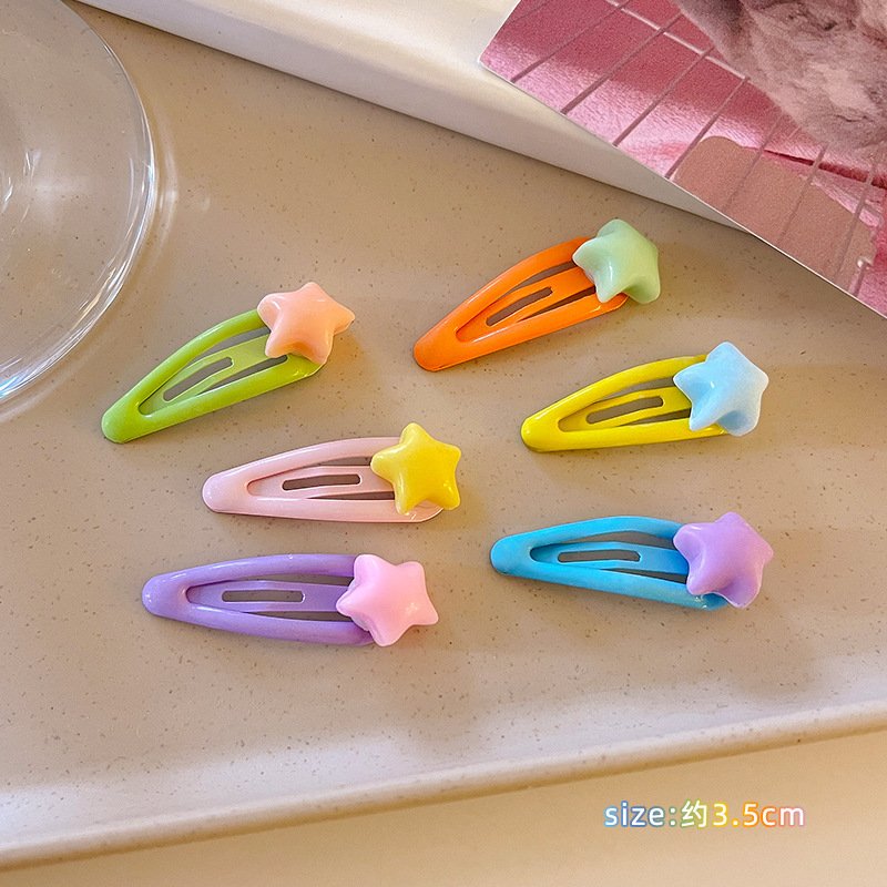 El volumen del cabello del bebé es pequeño, la flor pequeña bb clip horquilla linda mini flequillo femenino clip lateral no daña el cabello horquilla de bebé