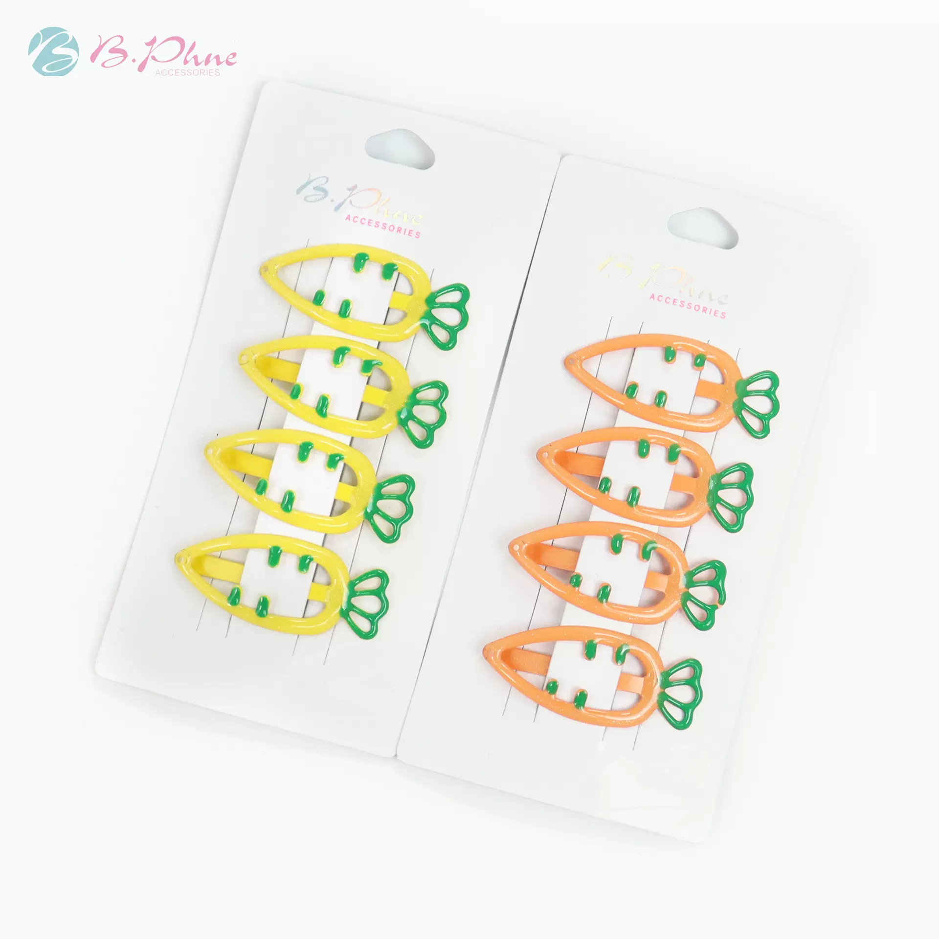 儿童糖果色胡萝卜宝宝可爱发卡滴油发夹bb夹侧刘海碎发夹学生发饰