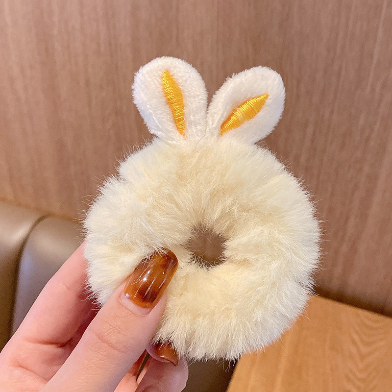 Piggy de peluche de primavera, lazo para el cabello, celebridad de Internet, nueva cuerda para la cabeza de todo fósforo, banda de goma, cuerda para el cabello para mujer, funda de cuero, tocado