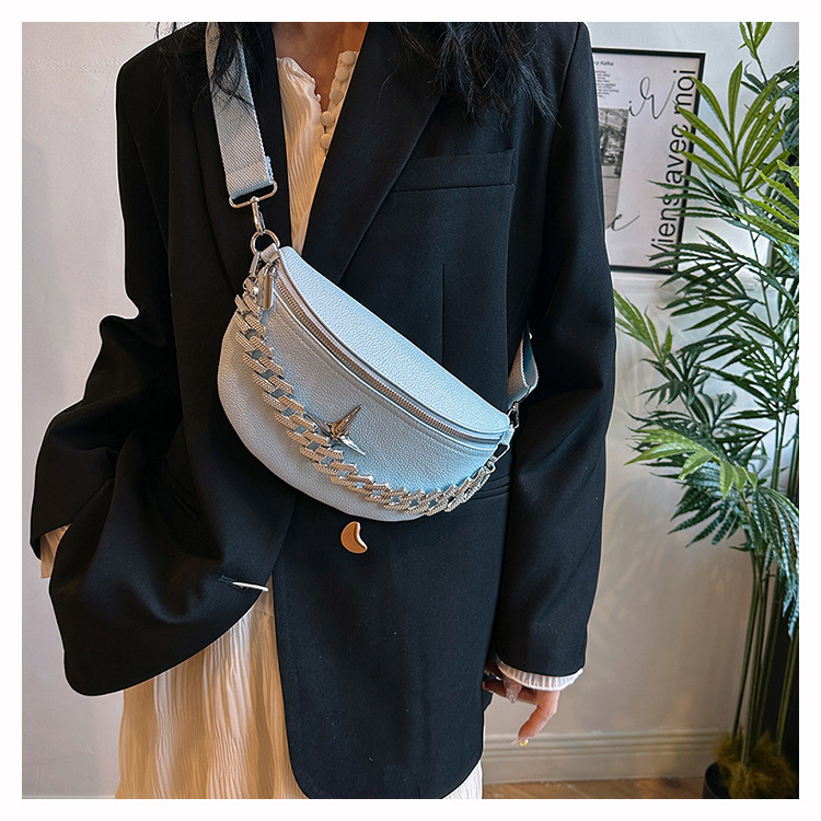 Daily, Street, Shopping Occasion PU Material Women's Small PU Star Streetwear Dumpling Shape Buckle Fanny Pack