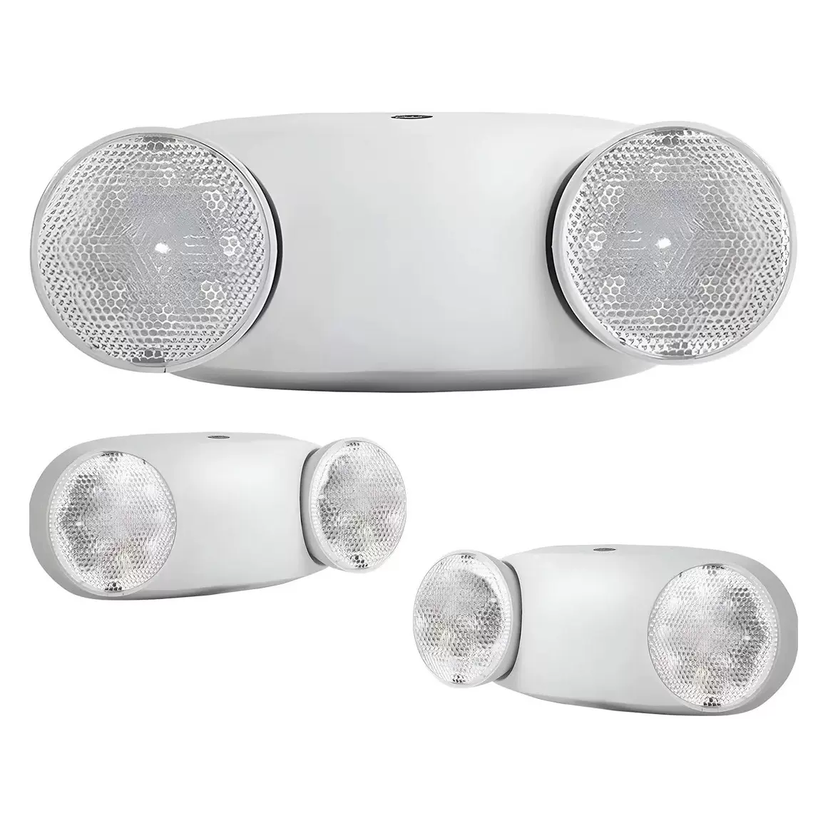 跨境美客多南美LED应急照明灯3W消防出口壁挂双头灯小牛眼应急灯