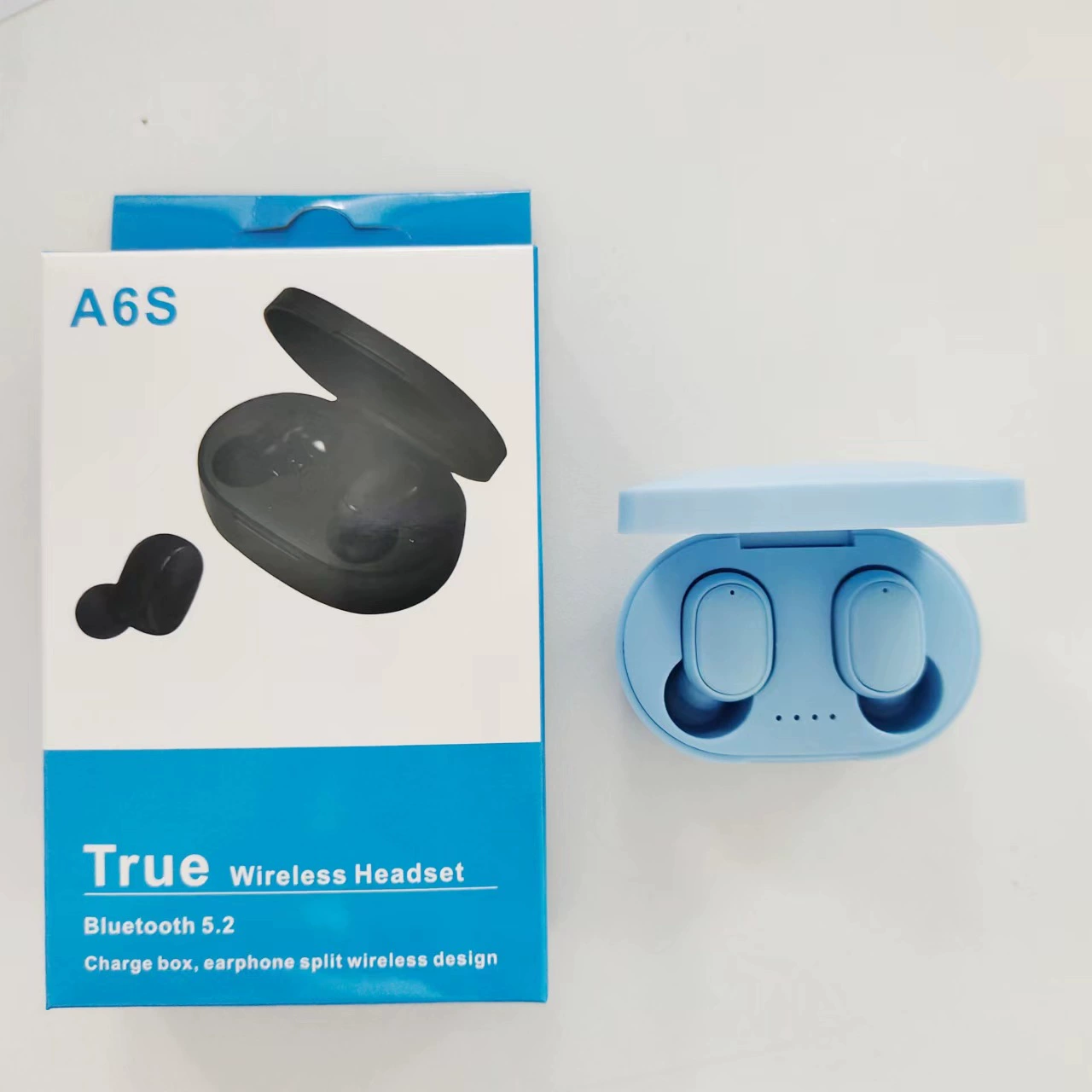 Наушники (Lanxun) A6S Bluetooth 5.2 беспроводные вкладыши — 35 мАч наушник, 200 мАч зарядный кейс